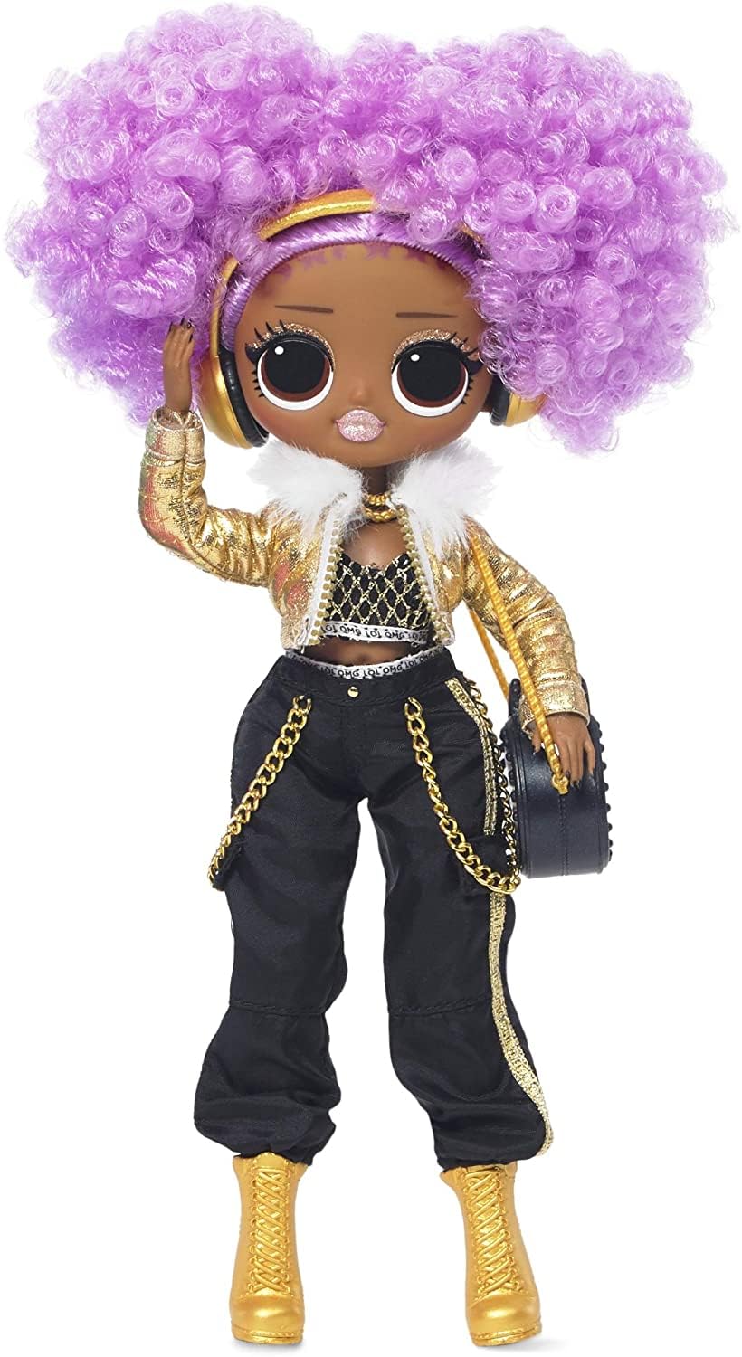 LOL Surprise OMG 24K DJ Fashion Doll for Kids - 20 Surprises - Styled Hair & Fierce Fashions - For Ages 4 Years & Up - Includes Shoes, Shoebox, Accessories, Hatbox, Purse, Hairbrush & More