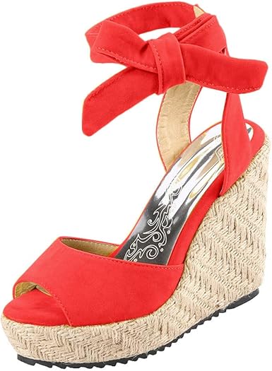 amazon women's red sandals