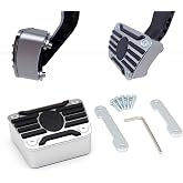 Universal 1'' Clutch Pedal Pad Extender for Manual Transmission Vehicles - Durable Alloy Extension for Smoother Shifting and Enhanced Driving Comfort