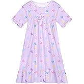 ICOSY Girls Nightgowns Toddler Girls Pajamas Princess Nightgown Clothes for Girl Casual Dress