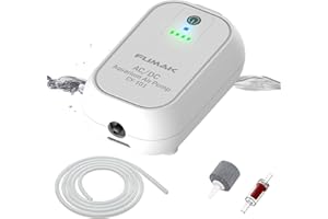 FUMAK Battery Powered Aquarium Air Pump USB Air Bubbler for Bait Bucket, All-in-1 Fish Tank Air Pump Set, Portable Rechargeable Aerator for Outdoor Fishing, Power Outage & Emergency