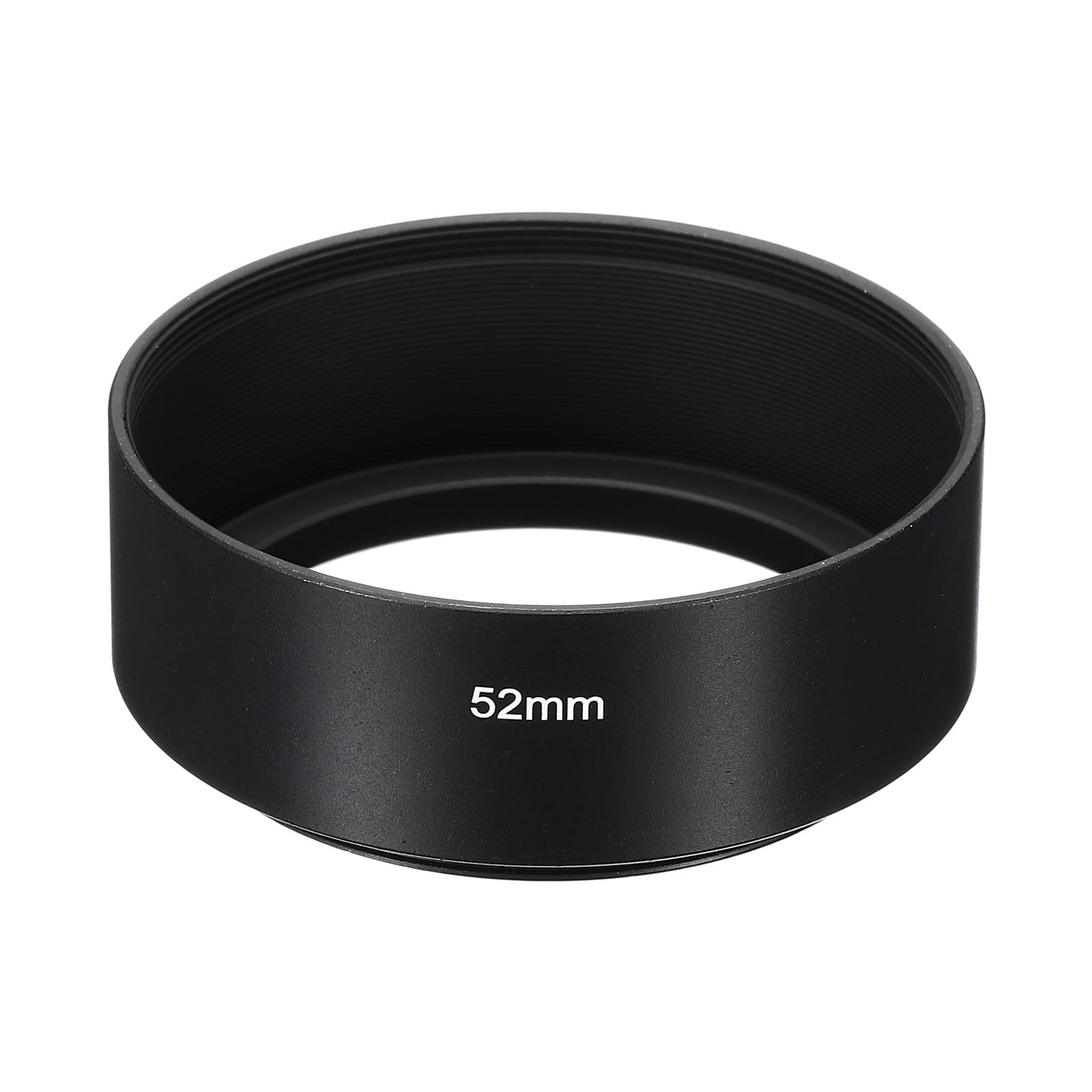 PATIKIL 52mm Lens Hood, Standard Focus Frosted Surface Anti-reflective Inside Hood for Camera Lens, Black for Nikon, for Fujifilm, for Pentax, for Leica