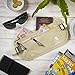 VENTURE 4TH Travel Money Belt - Slim Passport Holder RFID Blocking Travel Pouch to Protect Cash, Credit Cards and Travel Documents (Beige)