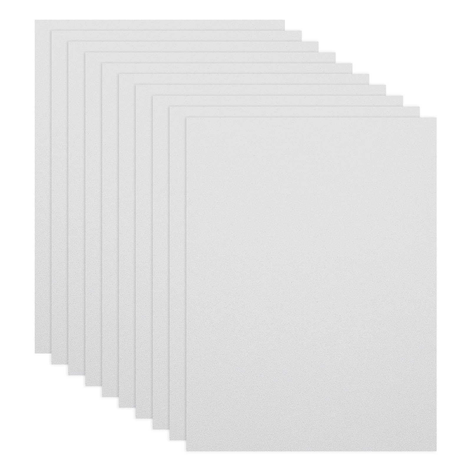 PATIKIL 10 Pcs White EVA Foam Sheets, 11.8 x 7.87 Inches 1mm Thick Foam Sheets for Crafts Flexible DIY Handcraft Scrapbooking Art Supplies