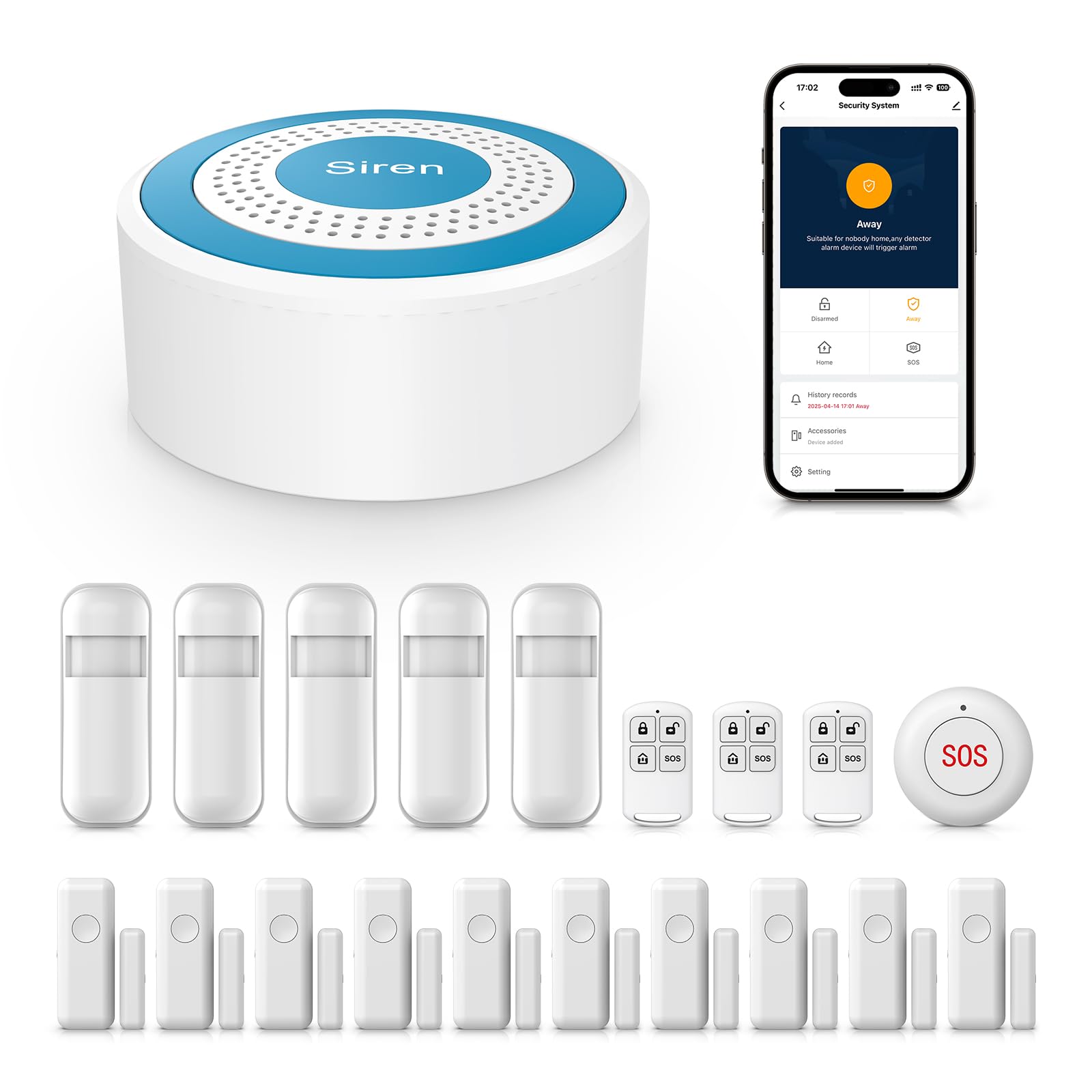 PGST Wireless Alarm System,Smart Home Security System with Phone App ...