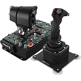 WINCTRL Orion2 HOTAS Metal Warthog: StriktAce EX II Metal Throttle Grip - Unprecedented Immersive Flight Experience, 57 Physical Switches, Four-Speed Dial Wheel Switch,With Dual Throttle Connectors
