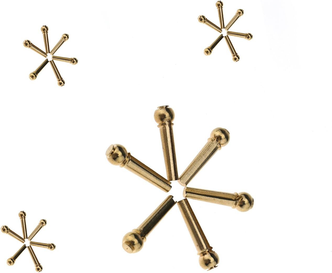 Metal Bridge Pins For Acoustic Guitar - Amazon Com Micro Traders 6pcs Brass Metal Bridge Pins End Pin Gold Compatible With Acoustic Guitar Parts Replacement Musical Instruments