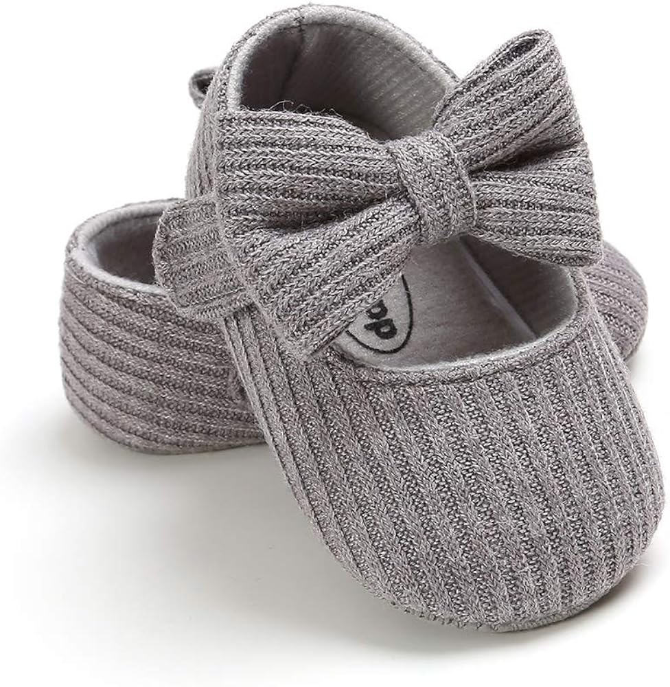  | Ohwawadi Infant Baby Boys Girls Slippers Cozy Fleece Booties Soft Bottom Warm Cartoon Socks Newborn Crib Shoes | Mary Jane