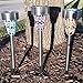 Solar Garden Lights Outdoor - Adecorty Solar Garden Stake Lights 3 Color Solar Path Lights, Landscape Lights for Garden Path Walkway Patio Lawn Outdoor Christmas Halloween Decorations, 3 Pack