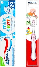 Aquafresh Milk Teeth 0-2 Years Toothpaste Bundle with Extra Soft 0-3 Years view 2
