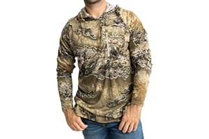 Realtree Men's Ultra-Soft Camo Hoodie Shirt Long Sleeve Lightweight for for Fishing, Running, Hiking, or Camping