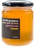 The Life Goddess 100% Pure, Raw Flower Honey from Greece 250g