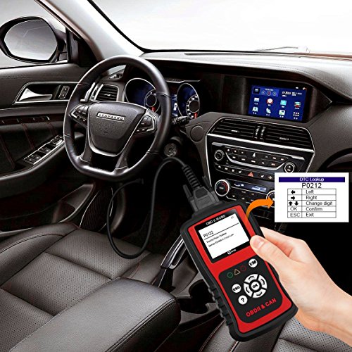 Kzyee KC201 OBD2 Scanner, Universal EOBD/OBD II Car Code Reader/Eraser, Vehicle Engine Fault Code Diagnostic Scan Tool with Live Data for Diesel and Gasoline - Thumbnail 2