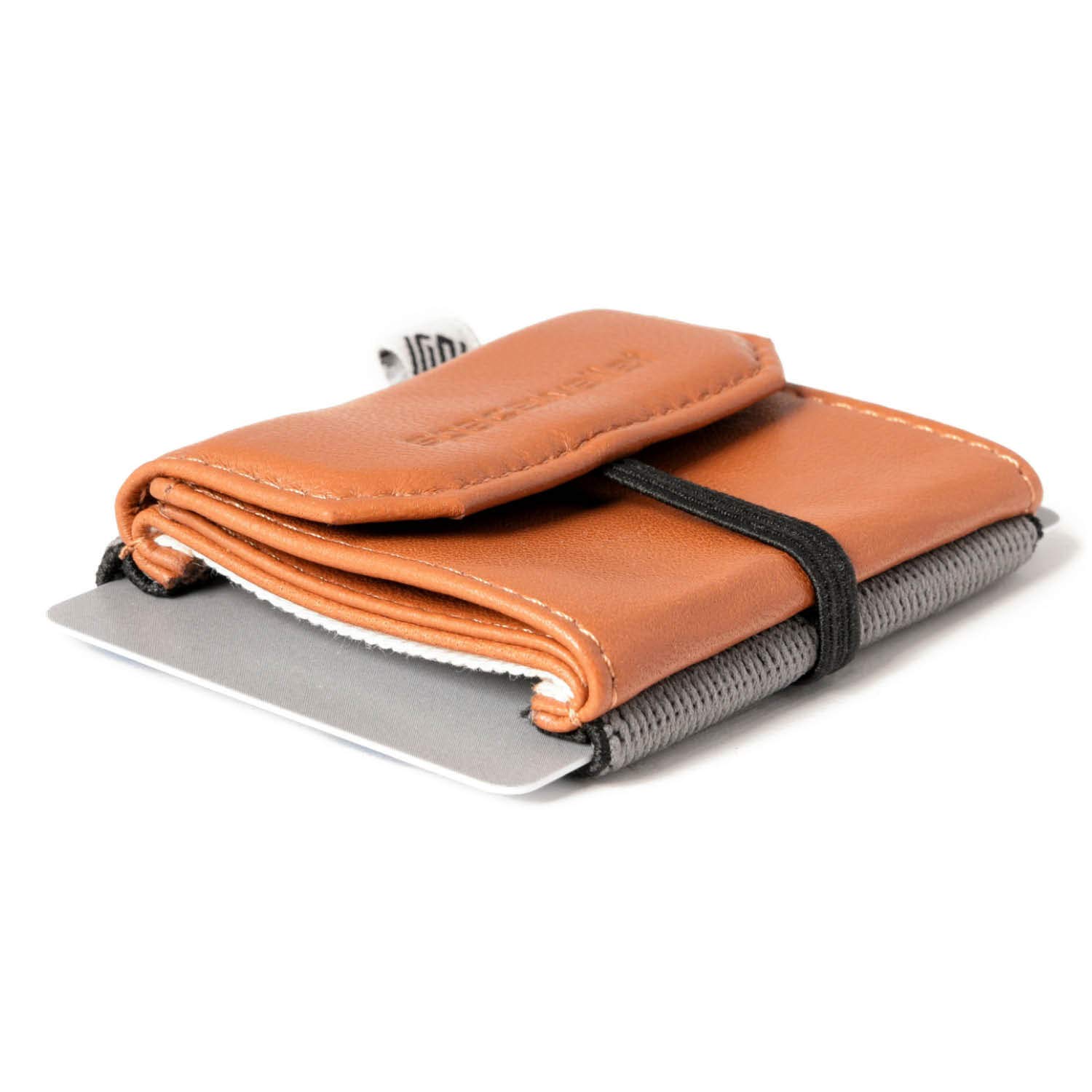 Space Wallet Pull Mini Leather Wallet - Up to 15 Credit Cards/EC Cards in Card Compartment + Coin Pocket + Note Compartment - Handmade in Europe I Brown