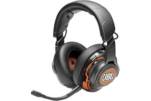 JBL Quantum One - USB wired over-ear professional gaming headset with head-tracking enhanced JBL QuantumSPHERE 360, Active noise cancelling and Hi-Res certified sound (Black)