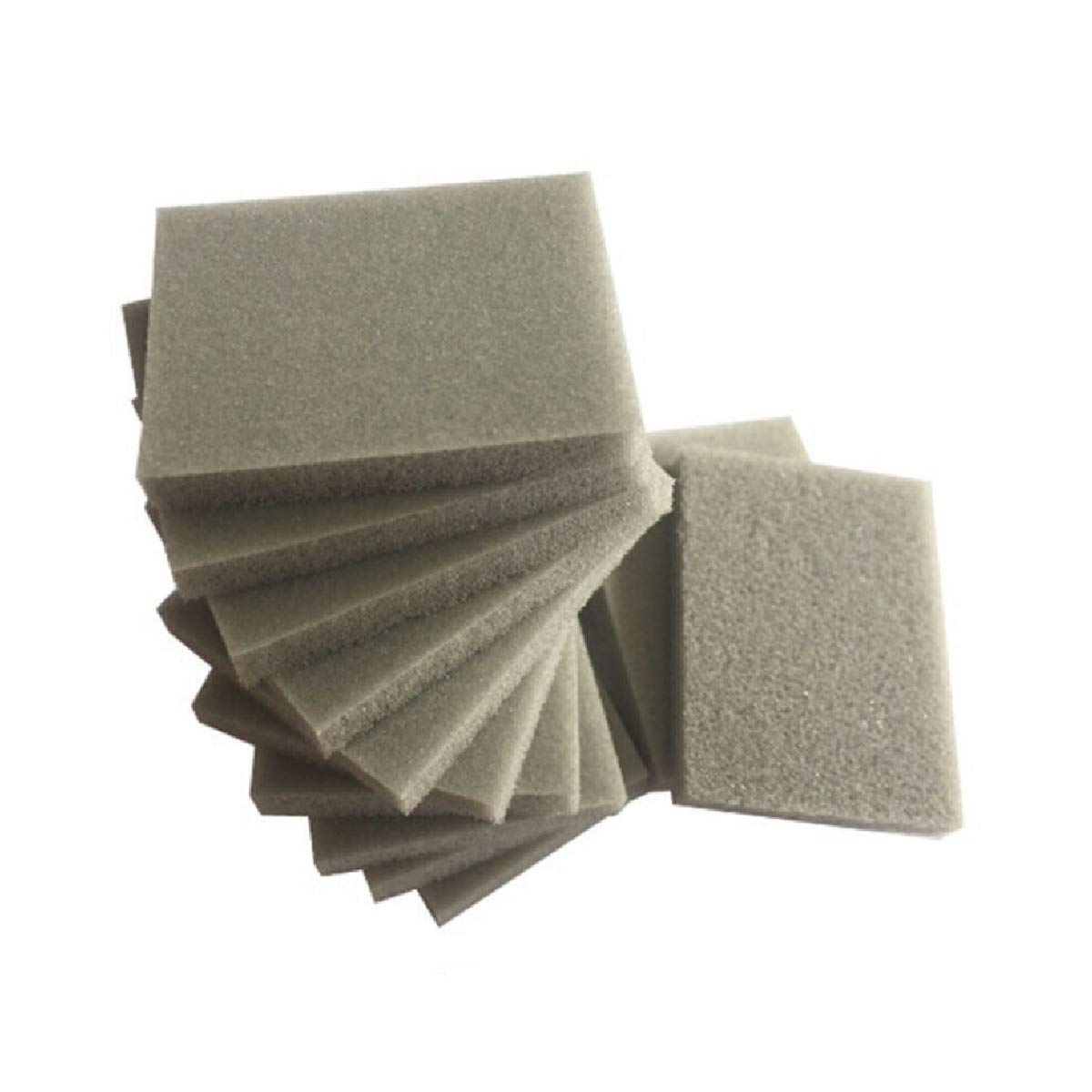 Boxonly 10 PCS 30mmx40mm Foam Sanding Sponge Sandpaper Abrasive Blocks Wet Dry Bodywork Foam Sanding Block 500-600 Grits