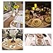 DECORA 4 X8 Inch Hessian Burlap Lace Jute Cutlery Pocket Knifes Forks Bag Burlap Silverware Holders for Wedding St. Valentine's Day 50PCS