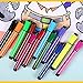 Hapree 24 Colors Kids Washable Markers with Stamper Non-Toxic Coloring Marker Stamp Pen Fine Tip