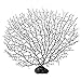 Lesypet Silicone Sea Anemone Aquarium Artificial Ornaments,Black