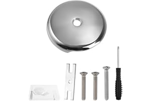 SPEEDWOX 1 PCS Hole Bathtub Overflow Drain Cover Tub Overflow Drain Cover Single Hole Bathtub Drain Overflow Face Plate Batht