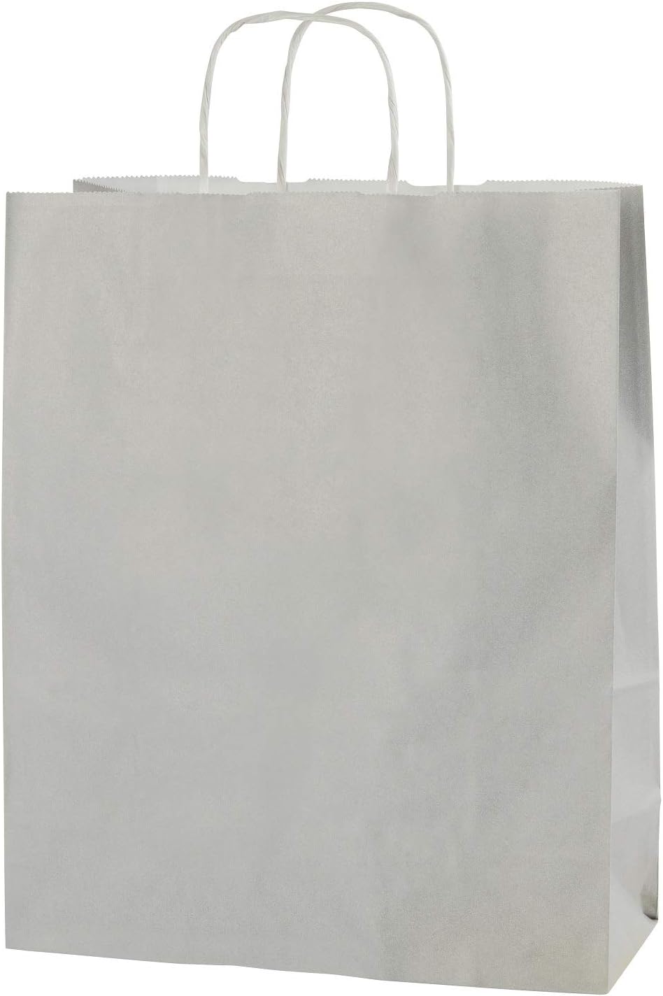 Thepaperbagstore 25 LIGHT GREY PAPER REUSABLE SHOPPING BAGS WITH