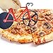 Bicycle Pizza Cutter Wheel,Langxian Bike Pizza Slicer Dual Stainless Steel Non-stick Cutting Wheels With a Stand best for Holiday Vacation Housewarming Cool Kitchen Gadget Cool Men's Gift