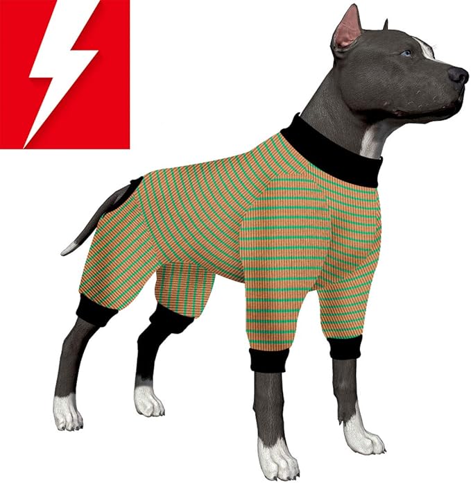 LovinPet Large Dog Pajamas/Cotton Big Dogs PJS/Brwon and