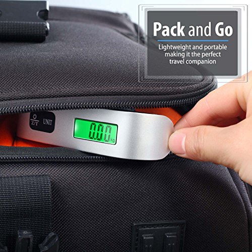 Fosmon Digital Luggage Scale (2 Pack), LCD Display Backlight