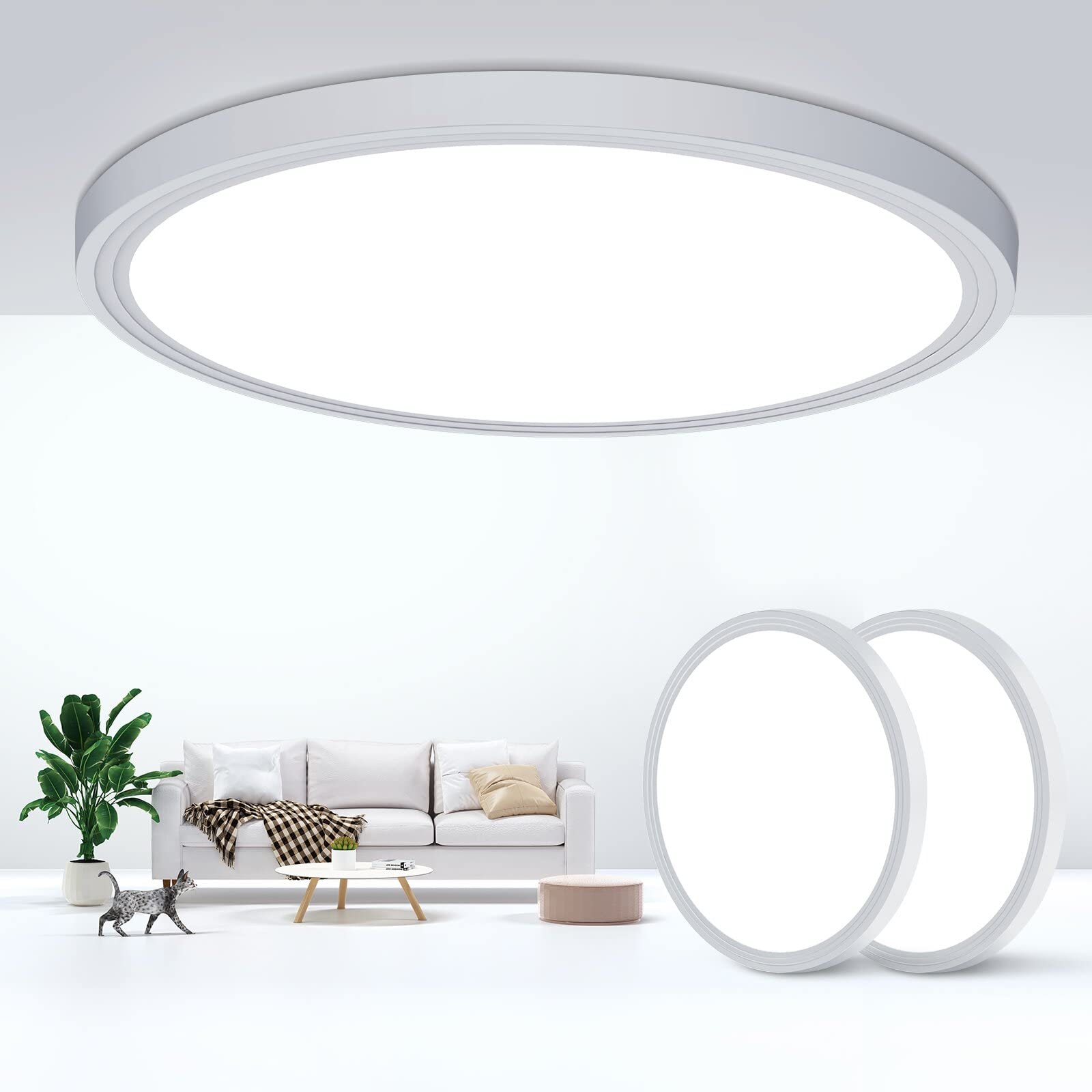 DEALGADGETS Flush Mount Ceiling Light Fixtures,24W