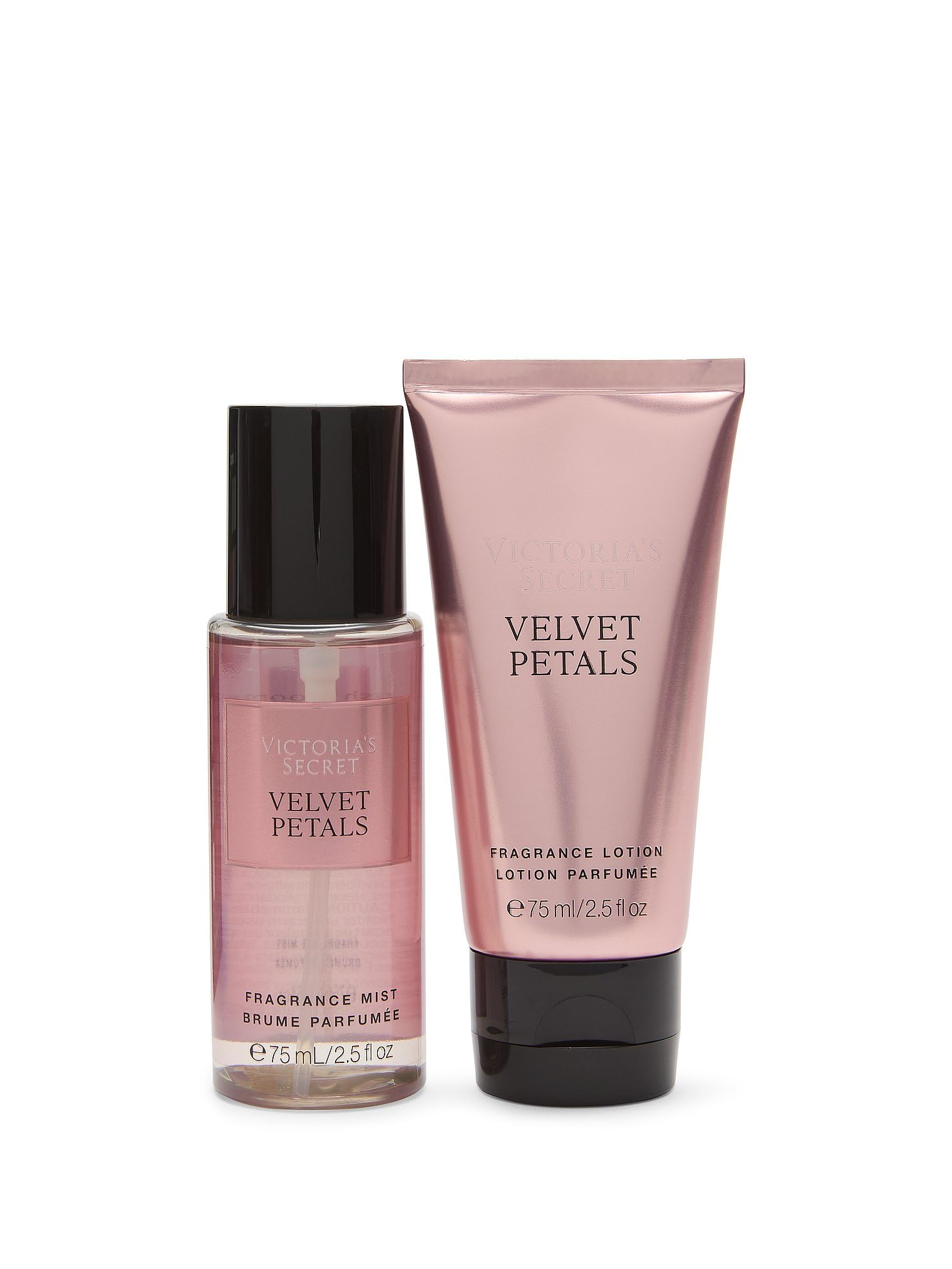 Victoria's Secret Velvet Petals 2 Piece Mini Mist & Lotion Gift Set