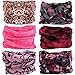 9PCS & 6PCS Multifunctional Stretchable Sport & Casual Headwear, Headband Scarf Bandanna Headwrap Mask Neckwarmer & More 12-in-1