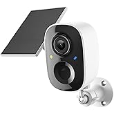 2K FHD Security Camera Wireless OutdoorCamera for Home Security, Instant Alert, AI Human Detection, Color Night Vision,2-Way Talk,SD/Cloud Storage,Solar/Battery Powered,Spotlight,Siren Alarm,2.4G WIFI