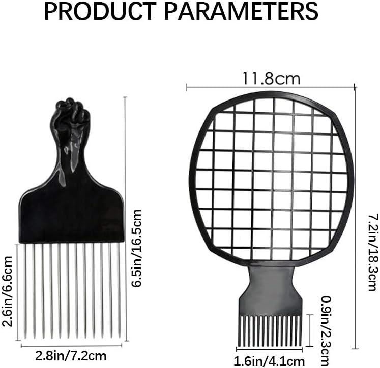 Hair Sponge Brush and Afro Comb - Image 4