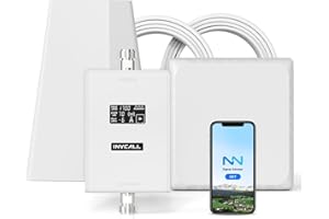 INVCALL Cell Phone Signal Booster for House | Boost 3G 4G & LTE 5G Up to 4500 sq ft on Band 66/4/7 | Compatible with Bell, Ro