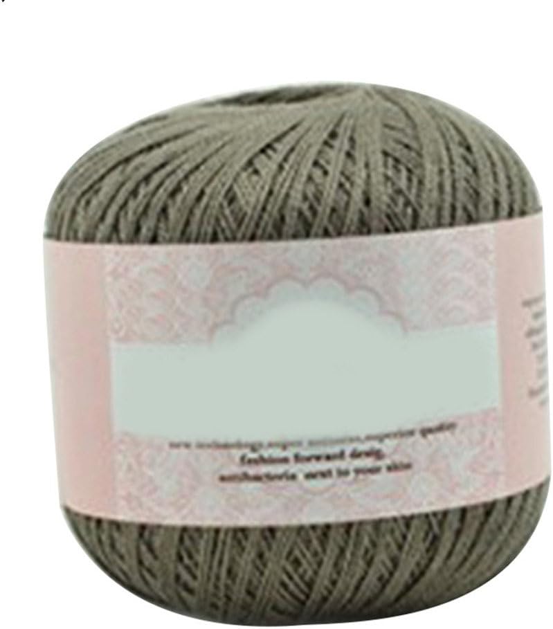 preliked Mercerized Cotton Cord Thread Yarn for Embroidery Crochet Knitting Lace Jewelry size 10
