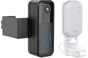 HomeMount Blink Doorbell Camera Mount, with Outlet Wall Mount for Sync Module Core, Easy Installed Blink Video Doorbell Door 