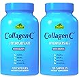 ALFA VITAMINS CollagenC Anti-Aging Nutritional Supplement for - Skin, Nails & Hair Rejuvenation - Supports Bone & Muscle Health - Made in USA - 120 Capsules - 2 Pack