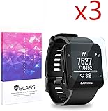 Elecguru 3X Garmin Forerunner 35 Screen Protector Crystal Clear 9H 2.5D Tempered Glass Screen Protector Foils,Anti-Fingerprint,Anti-Glare,bubble-free Protection Film (3 Packs)