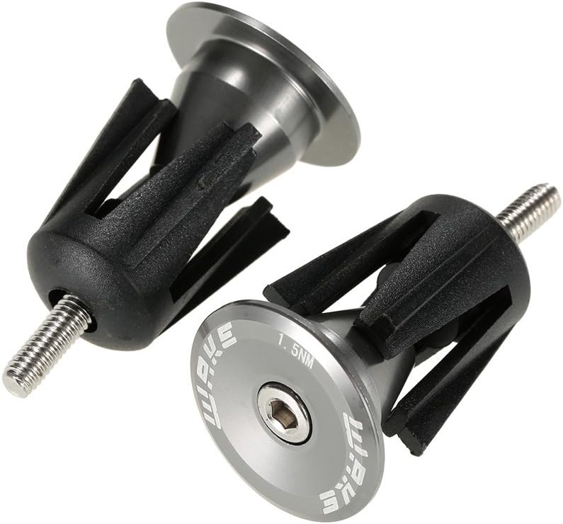 CYSKY Bike Handlebar End Plugs Bar Caps 1 Pair Bicycle Handlebar Grips Bar End Cap for Most Bicycle, Mountain Bike, Road Bike, MTB, BMX