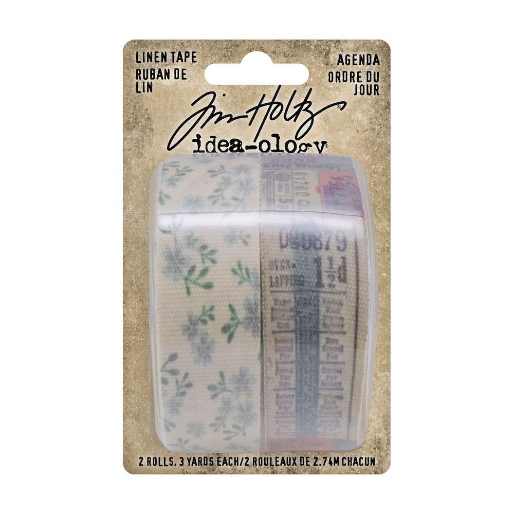 Tim Holtz TH94140 Idea-Ology Linen Tape - Agenda,Blue