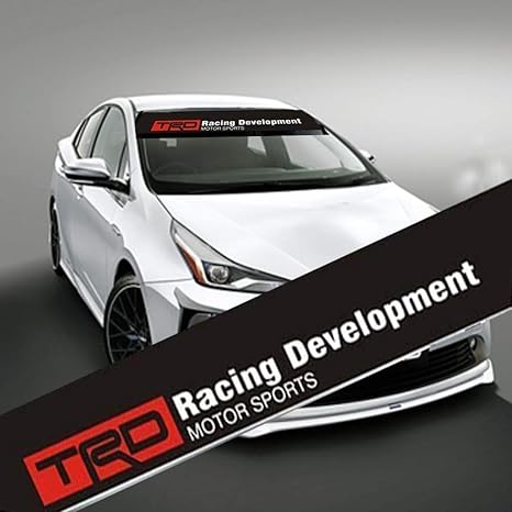 Trd Front Windshield Banner Decal 136x21cm Reflective Car Sticker