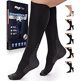 Compression Socks for Women & Men (20-30 mmHg) Support for Flying and Travel, Nurses, Sports and Everyday Wear