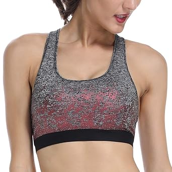 ALONG FIT Sport BH Nahtlos Damen, Bustier Push Up Komfort-BH Ohne Bügel für Sport, Fitness oder Casual