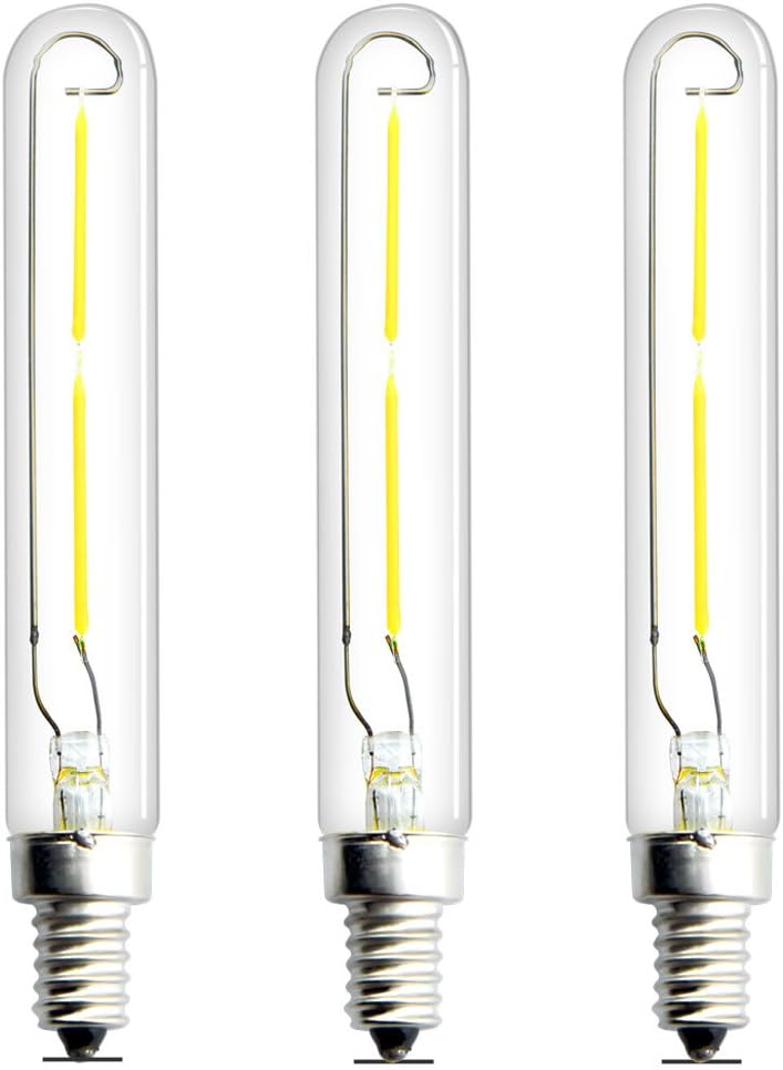 Luxvista E12 T6 LED Bulb 2 Watt Clear Glass Candelabra Base LED Bulbs