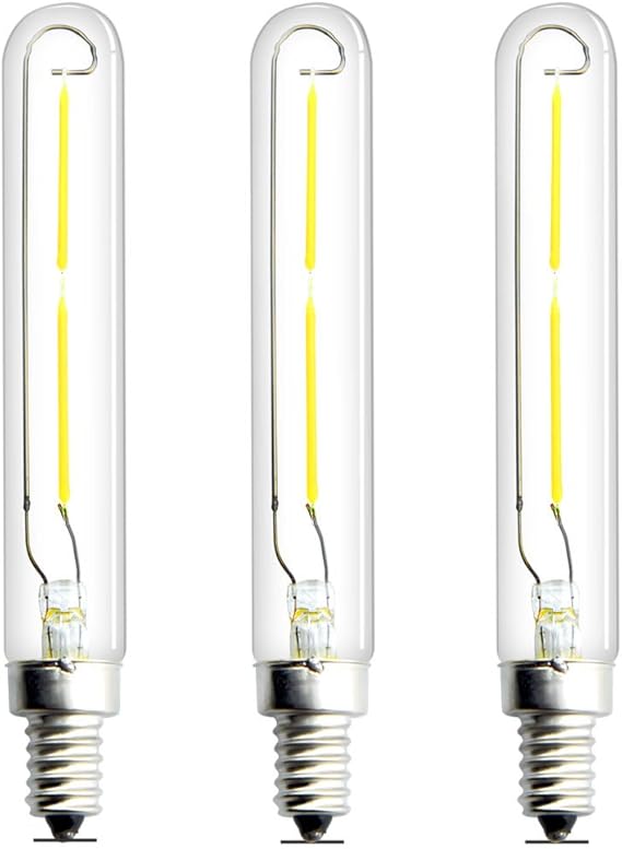 Luxvista E12 T6 LED Bulb 2 Watt Clear Glass Candelabra Base LED Bulbs