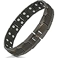 Smarter LifeStyle Extra Strength Titanium Magnetic Bracelet for Men - Adjustable Bracelet Length with Sizing Tool for Perfect Fit, Mens BraceletMens Bracelet (Gunmetal Gray)