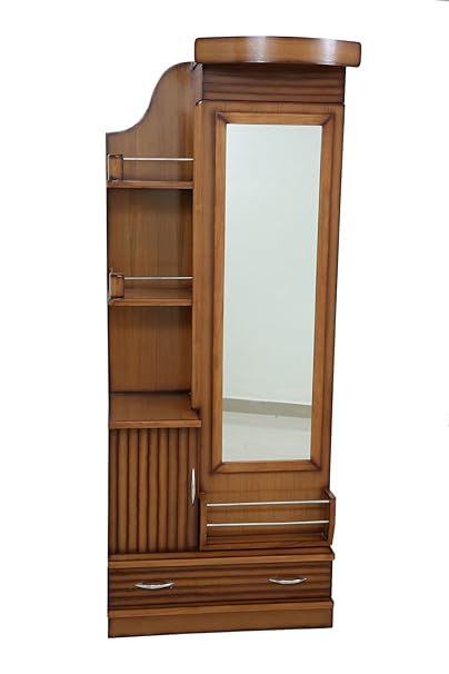 Adlakha Furniture Teak Dressing Table with Storage (Brown)
