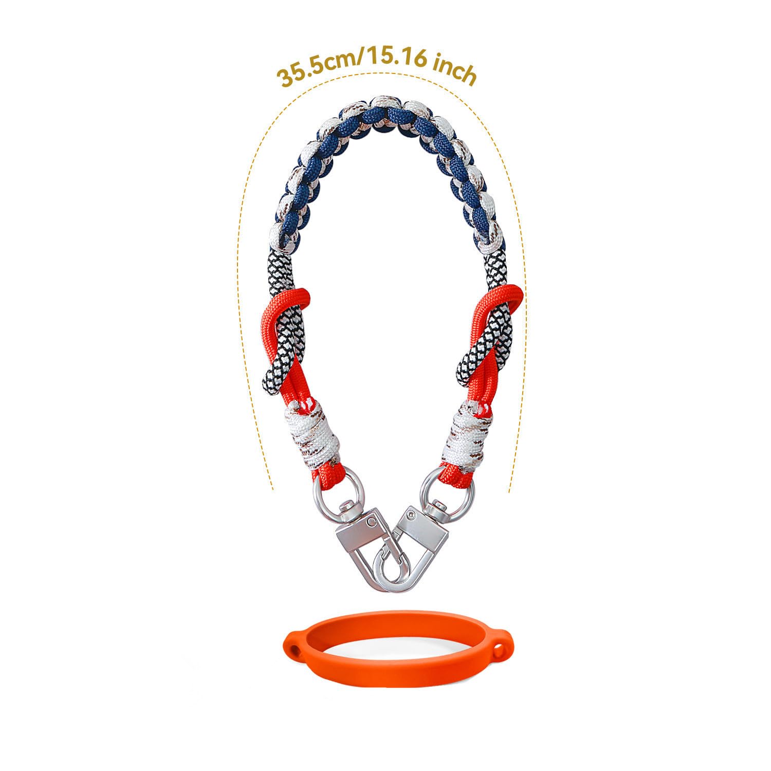 Photo 1 of ***Silicone is broken but landyard is good***Outman Water Bottle Handle Water Bottle Holder Sling with Hand-Woven Lanyards Strap Fits Most 16-40oz Water Bottles Compatible with Stanley Cup,Owala,Hydro Flask