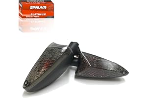 SPNUVR 2Pcs Motorcycle Turn Signal Light Front Or Rear Indicator Compatible With Triumph Tiger 800/XC Tiger 1050 Daytona 675/R 2009-2018 (Short handle and Smoke)