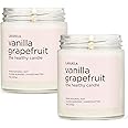 Lavanila Vanilla Grapefruit Scented Candles (Set of 2) - Natural Soy Candles, Clean Burning, Handcrafted, 7 oz Each